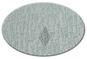 Rain Elliptical Oval Annealed Glass