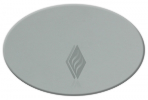 Clear Elliptical Oval Tempered Glass